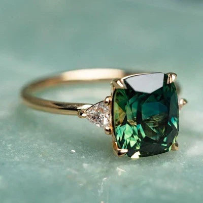 Vintage-Inspired Gemstone Gold Ring