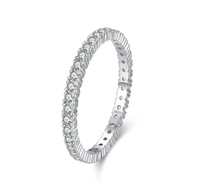 Shining Minimalist Eternity Ring